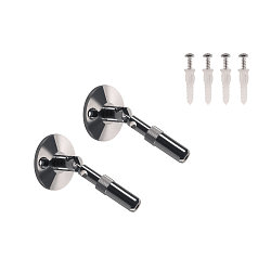 2 stk. V�gholder, mittel chrom