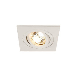 PIREQ QPAR51 SQUARE DOWNLIGHT, eckig, max. 50W, inkl. clip fjedre, mat hvid