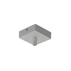 Accessories Ceiling canopy for GLENOS Pendant luminaire, 8,5x8,5x2,7cm, with strain relief, silver