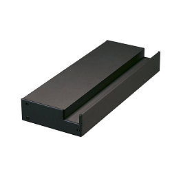 GLENOS Profi-V�g-Profil 20, Overflade-Profil, 20cm, inkl. Endekapper, sort