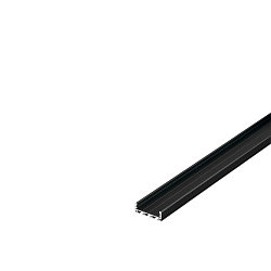 GLENOS Profi-Profil 2609-200, Overflade-/Indbygningsprofil, 2m, uden bl�nde, mat sort
