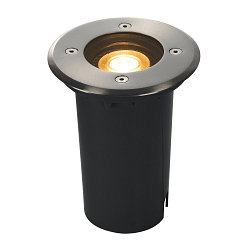 LED Floor recessed spot SOLASTO, GU10, round, stainless steel 304, 6W, IP67