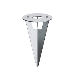 Jordspyd, til HELIA Standerlampe, rustfrit st�l, 17 cm