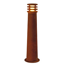 Udend�rs Standerlampe RUSTY 70, Rund, IP55, 70cm / � 19cm, E27 TC-DSE, FeCSi st�l rust-farvet