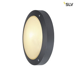 Udendrslampe BULAN Vg-/Loftlampe, rund, E14, max. 60W, satineret Glas, antracit