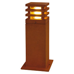 Udend�rs Standerlampe RUSTY SQUARE 40, IP55, 40 x 12 x 12cm, E27 TC-DSE, FeCSi st�l rust-farvet