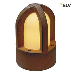 Udendørs Standerlampe RUSTY CONE, IP54, højde 24cm, E14 C35 maks. 40W, FeCSi stål rust-farvet