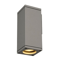 Udend�rslampe THEO WALL OUT V�glampe, firkantet, GU10, IP44, s�lvgr�