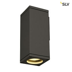Outdoor luminaire THEO WALL OUT Wall luminaire, square, GU10, IP44, anthracite