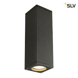 Wall luminaire THEO WALL OUT, 2xGU10, square, anthracite