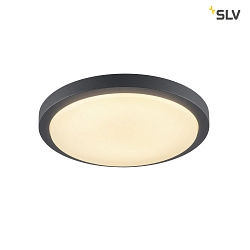 AINOS, Outdoor Ceiling luminaire, LED, 3000K, round, anthracite, with sensor