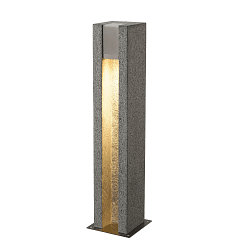 Standerlampe ARROCK SLOT GU10, firkantet, granit, salt & pepper, max. 4W LED