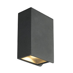 LED V�glampe QUAD 2 XL, firkantet, 8,6W, COB LED, 3000K, 110�, antracit