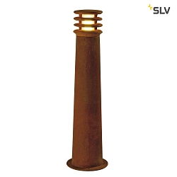 LED Outdoor Floorlamp RUSTY ROUND 70, IP55, 70cm /  19cm, 8.6W 3000K 70lm, FeCSi steel rust color