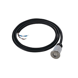 LED Gulvindbygningslampe DASAR LED MINI Udend�rslampe, rund, rustfrit st�l 316, 31�, 2W, 3000K, IP67