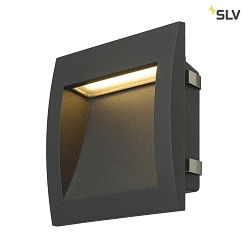 LED Wall recessed luminaire DOWNUNDER OUT LED L, 0,96W, 3000K, IP55, anthracite