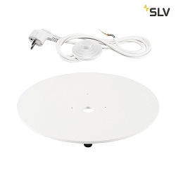 Mounting plate, Indoor, for LIGHT PIPE Floorlamp, white, with clear cable