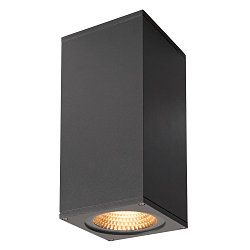 BIG THEO WALL, Udend�rs-/V�glampe, 2-flamme, LED, 3000K, Flood op/ned, antracit