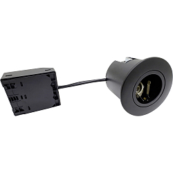 Indbygningslampe QUICK INSTALL G2 rund GU10 IP44, sort 