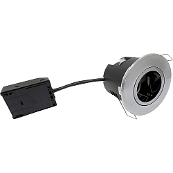 Indbygningslampe UNI INSTALL G2 rund GU10 IP44, aluminium 