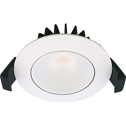 Indbygningslampe VELIA LOW PROFILE rund IP44, hvid mat dæmpbar 5,5W 320lm 3000K