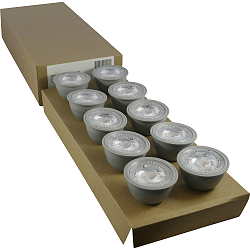 LED lyskilde 10 stk. GU10 4,8W 380lm 2700K 36° dæmpbar opal