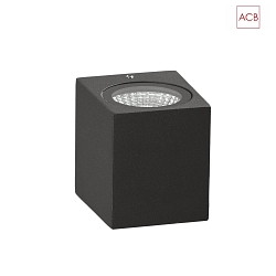 Outdoor LED wall luminaire OKRA 16/2041, IP54, Up or Down, 6W 3000K 550lm, anthracite