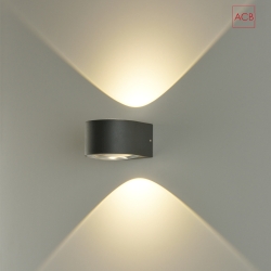 Udendrs wall luminaire ANIA up / down IP65, antracit 