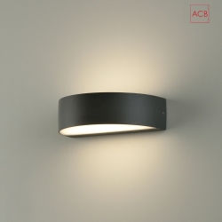 Udendrs wall luminaire AYSEL up / down IP54, antracit 