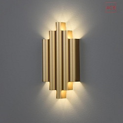 LED wall luminaire ROBIN 16/3814, 10 flames, Up & Down, 21W 3000K 1625lm, gold