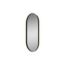 mirror with lighting DANIELA 9755, black glossy