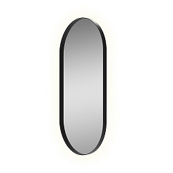 mirror with lighting DANIELA 9755, black glossy