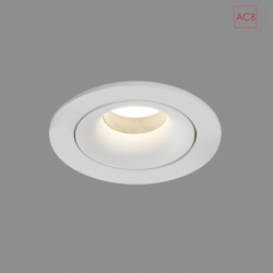 ceiling recessed luminaire MUSCA 1 flame, round GU10 IP20, white 