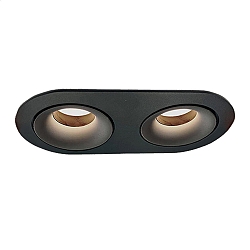 Downlight MUSCA 3947/21 2-flammer GU10 IP20, sort