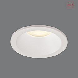Recessed outdoor LED luminaire NORK 3677/9 with dome cover, IP64, GU10 max. 10W, white