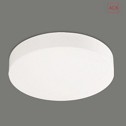 Loftlampe ATEN 3706/40 IP20, opal, hvid 