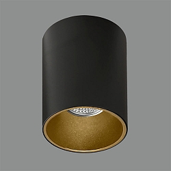 Spot SOUL 3792/8  GU10 IP20, guld, sort d�mpbar