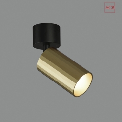 Indbygnings loftlampe MODRIAN 1-flamme GU10 IP20, guld 
