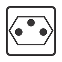 Indsats til Udend�rs Energikolonne (ALB-6244.../-662409) - Beskyttende kontaktstik IP44 / CH - Type J