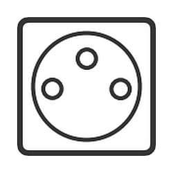 Indsats til Udend�rs Energikolonne (ALB-6244.../-662409) - Beskyttende kontaktstik IP 44 / F og B - Type E