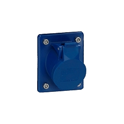 Indsats til Udend�rs Energikolonne (ALB-6244.../-662409) - CEE Indbygget stikkontakt IP54, bl�, skr�t, 3-polet, 16A, 230V