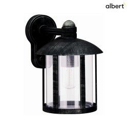Outdoor Wall luminaire Country style Vintage Type No. 1835, with bracket, IP44, E27 QA55 max. 57W, cast alu, black-silver