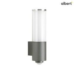Outdoor Wall luminaire Type No. 0311, IP44, E27 max. 20W (LED), stainless steel / glass, stainless steel / anthracite