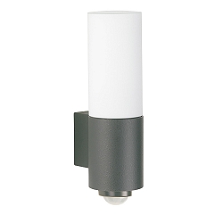 Udend�rs wall luminaire TYPE NO 0378 med sensor, med bev�gelsesdetektor E27 IP54, antracit d�mpbar