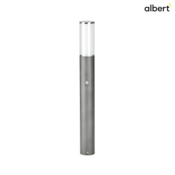 Bollard light Type No. 2269 with motion sensor, height 90cm, E27 max. 20W,  stainless steel, stainless steel / anthracite