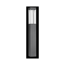 Pælelampe TYPE NO 622288 asymmetrisk IP54, antracit, gennemsigtig