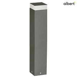 socket luminaire TYPE NO 2293 square, long, switchable IP54, anthracite