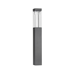 Pælelampe TYPE NO 622298 symmetrisk IP54, antracit, gennemsigtig