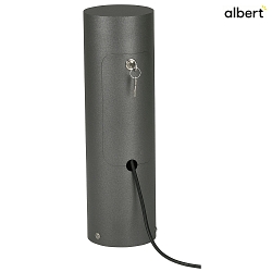 Outdoor Socket column lockable Type No. 4411 - CEE 16A + cable outlet, without switching function, anthracite