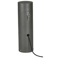 Udend�rs Sokkelkolonne l�sbar Type nr. 4411 - CEE 16A + kabeludgang, uden Skiftefunktion, antracit